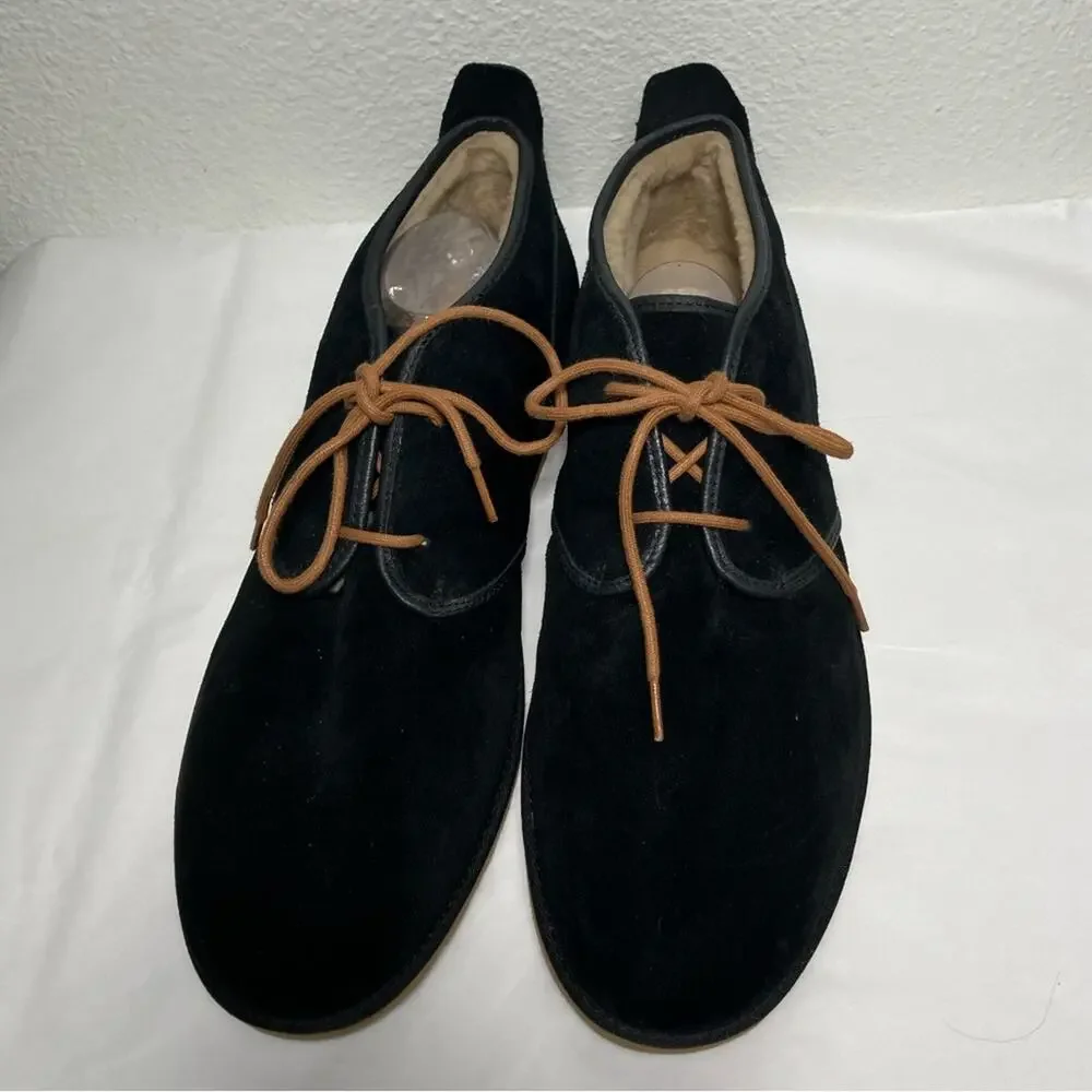 UGG Men's Chukka Black Suede Chukka Boots Size 18 shoes‎ warm suede NEW maksim